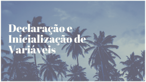 Declaração e Inicialização de Variáveis