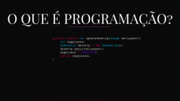 O que é Programação?