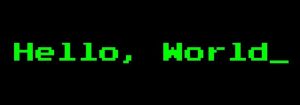 Simplesmente um Programa HelloWorld