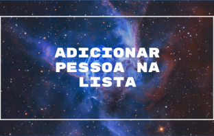 Adicionar Pessoa na Lista