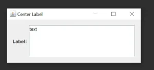 Como alinhar o JLabel dentro de uma JTextArea