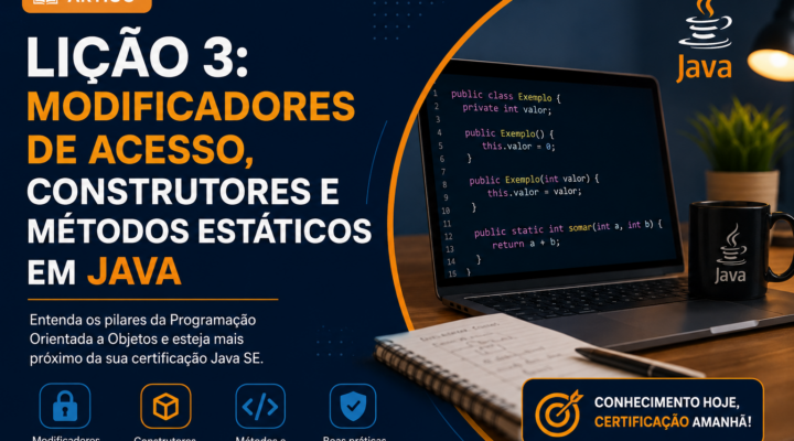 Modificadores de Acesso, Construtores e Métodos Estáticos em Java