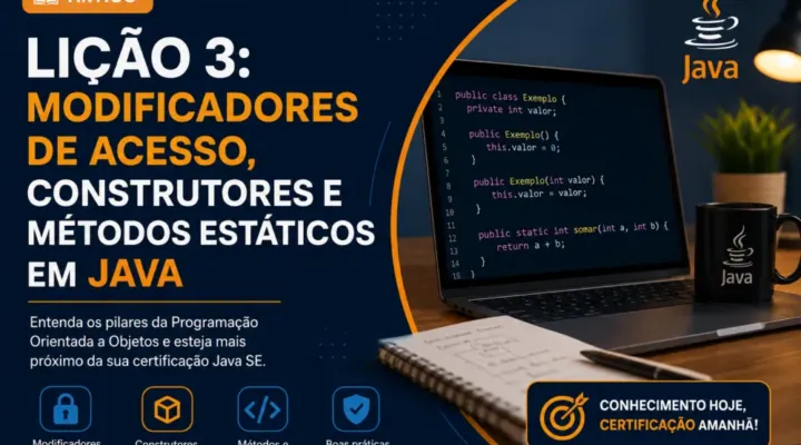 Modificadores de Acesso, Construtores e Métodos Estáticos em Java