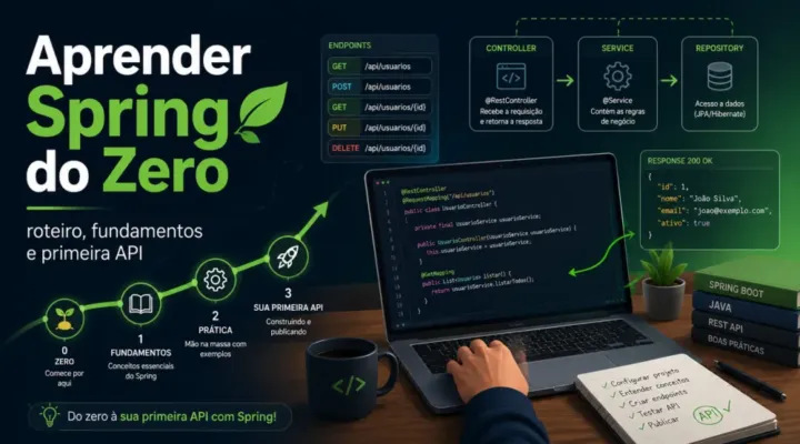 Aprender Spring do Zero: roteiro, fundamentos e primeira API